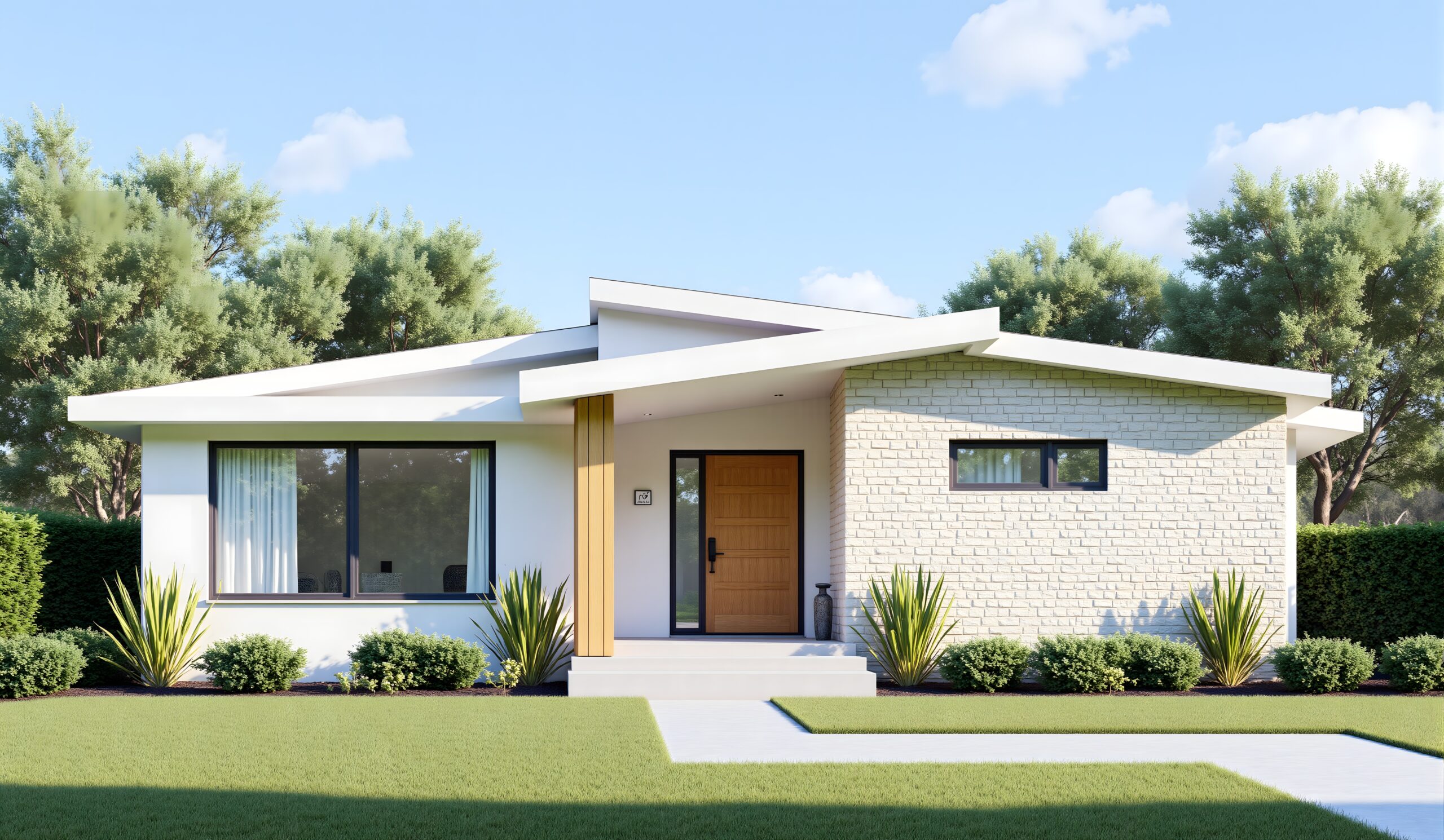 Modern single-family home with clean architecture and lush landscaping, illustrating the article "The 5 Most Common Loan Mistakes Real Estate Investors Make" and highlighting the keyword loan mistakes real estate investors